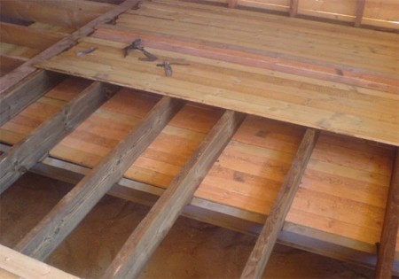 Цей термін не означає нічого архіскладно - просто існує технологія утеплення дерев'яних підлог з використанням додаткової підкладки