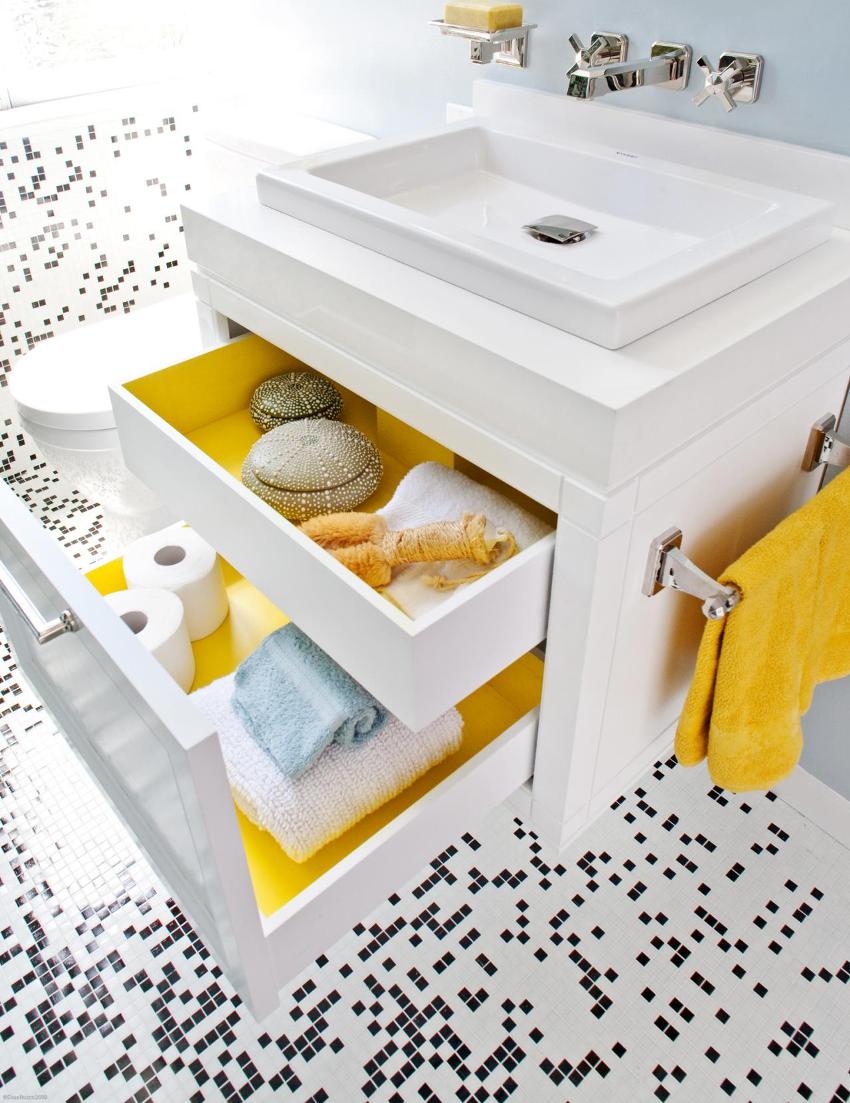 Таке дизайнерське рішення підходить для створення ванної кімнати в стилі мінімалізм