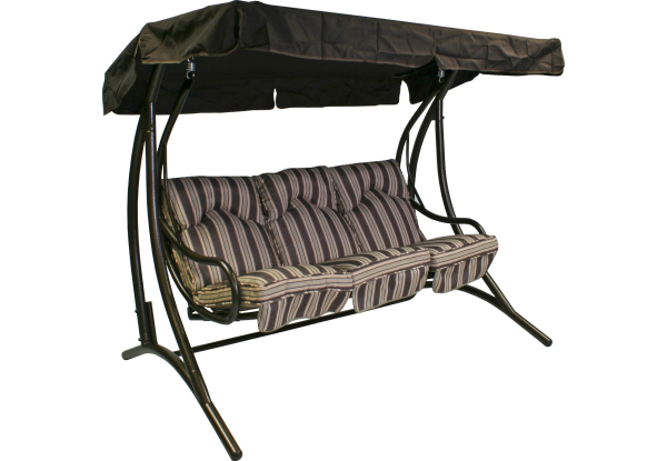 Представляємо вам практичну диван-модель - гойдалки Garden4You Montreal 3-seater Brown (05126)