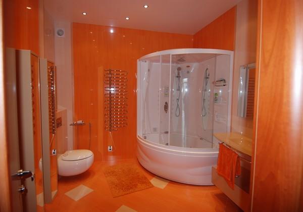 Відмінним варіантом є установка душової кабіни - і місце економить, і загальний вигляд стильний