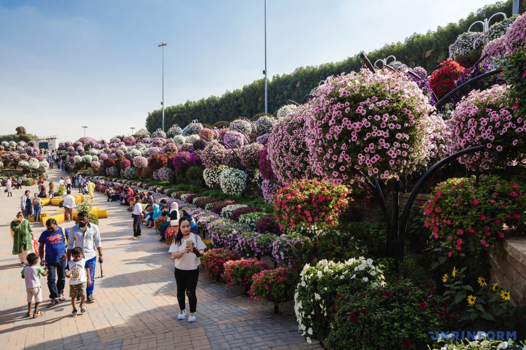 У той час, коли все частіше мріється про прихід весни, є можливість перенестися в один з найбільших квіткових парків світу - Сад чудес в Дубаї